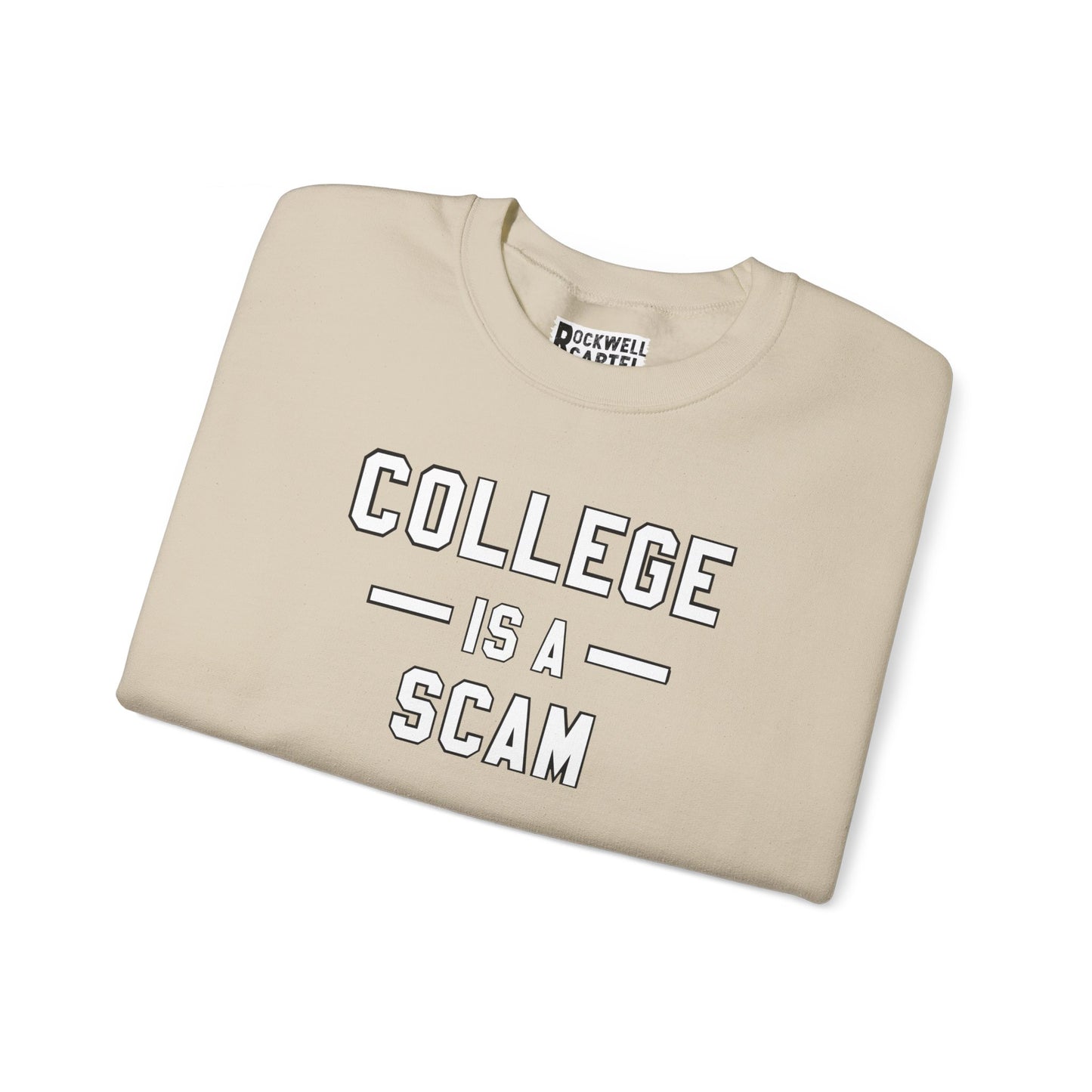 College Is A Scam NL Unisex Heavy Blend™ Crewneck Sweatshirt