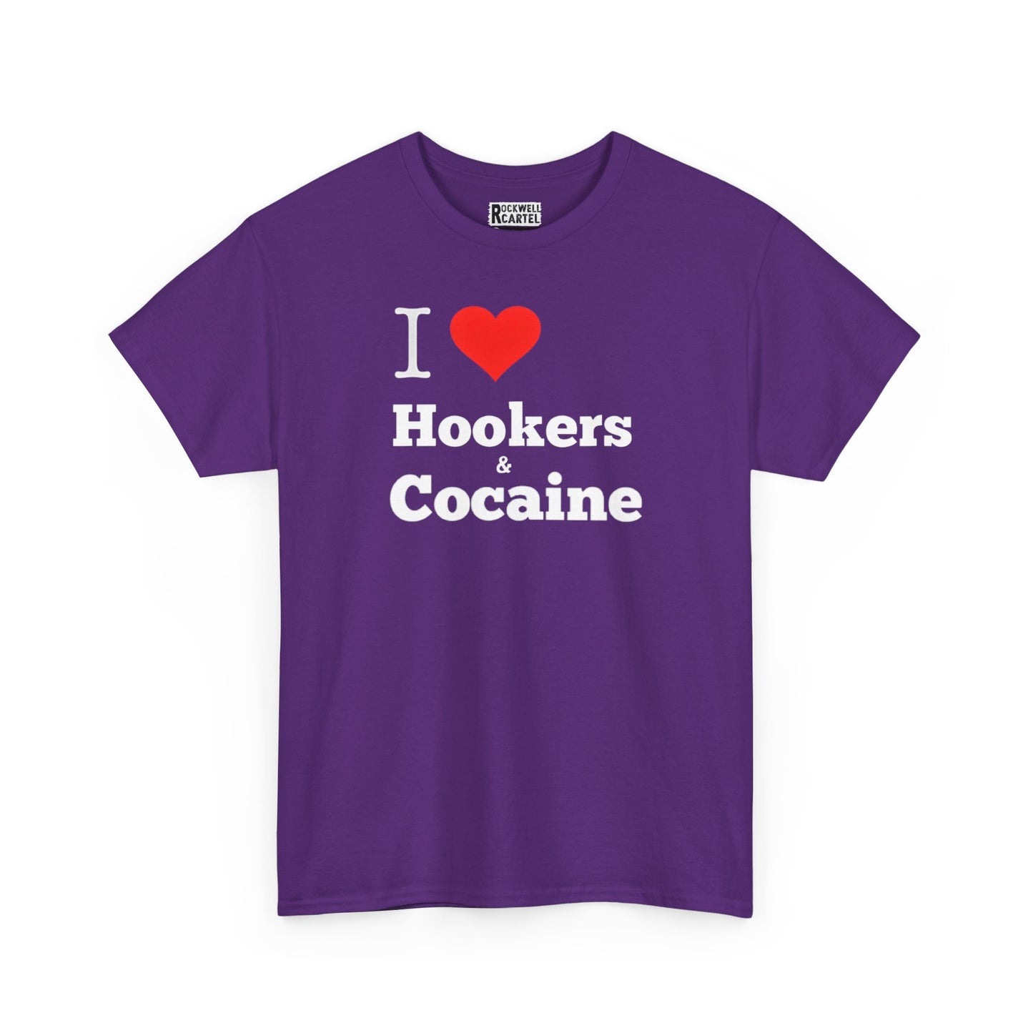 I Love Hookers & Cocaine NL Unisex Heavy Cotton Tee