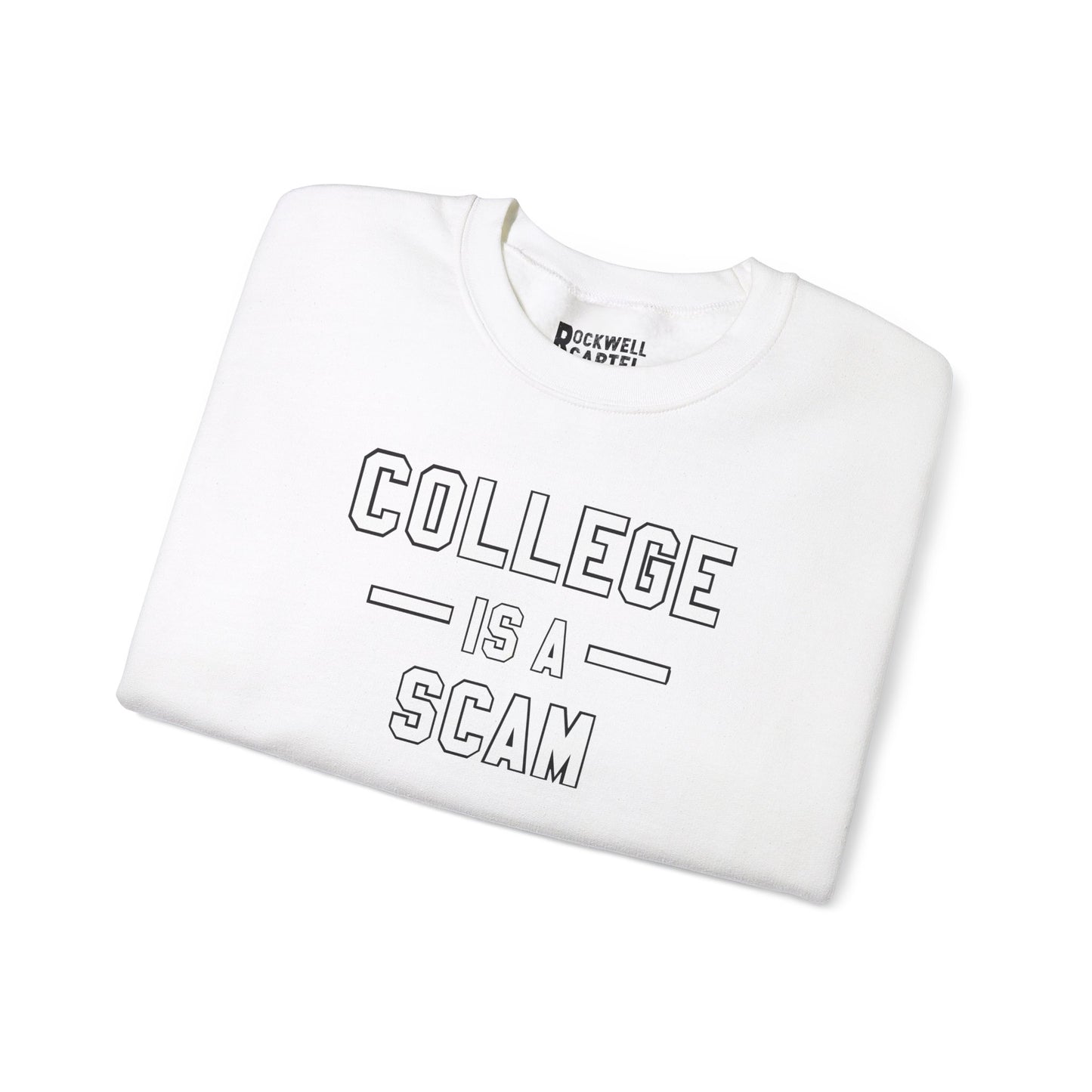 College Is A Scam NL Unisex Heavy Blend™ Crewneck Sweatshirt