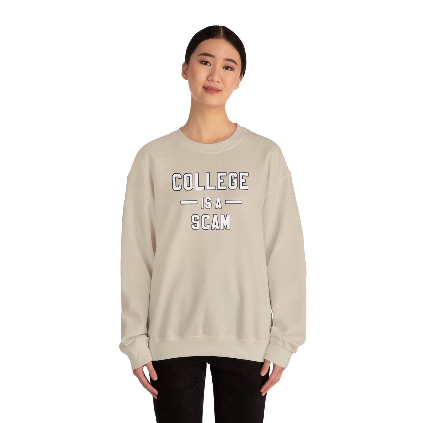 College Is A Scam NL Unisex Heavy Blend™ Crewneck Sweatshirt