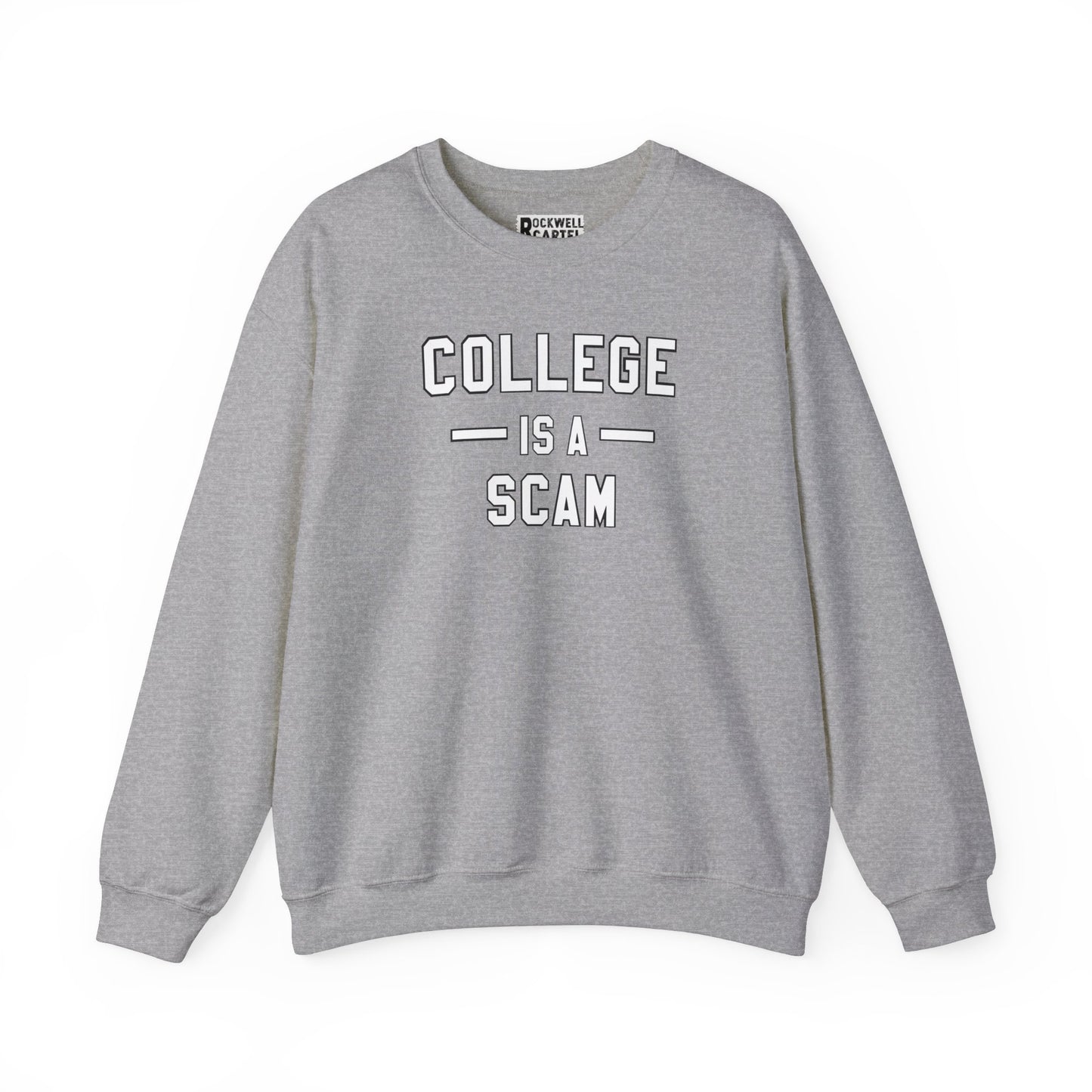 College Is A Scam NL Unisex Heavy Blend™ Crewneck Sweatshirt