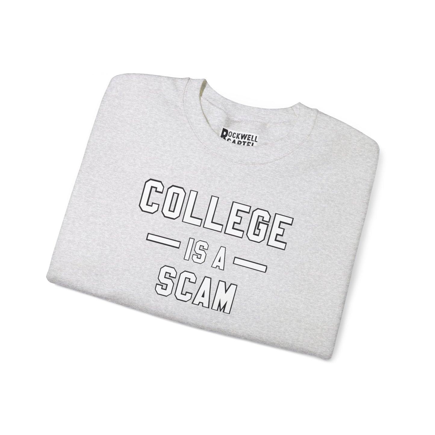 College Is A Scam NL Unisex Heavy Blend™ Crewneck Sweatshirt