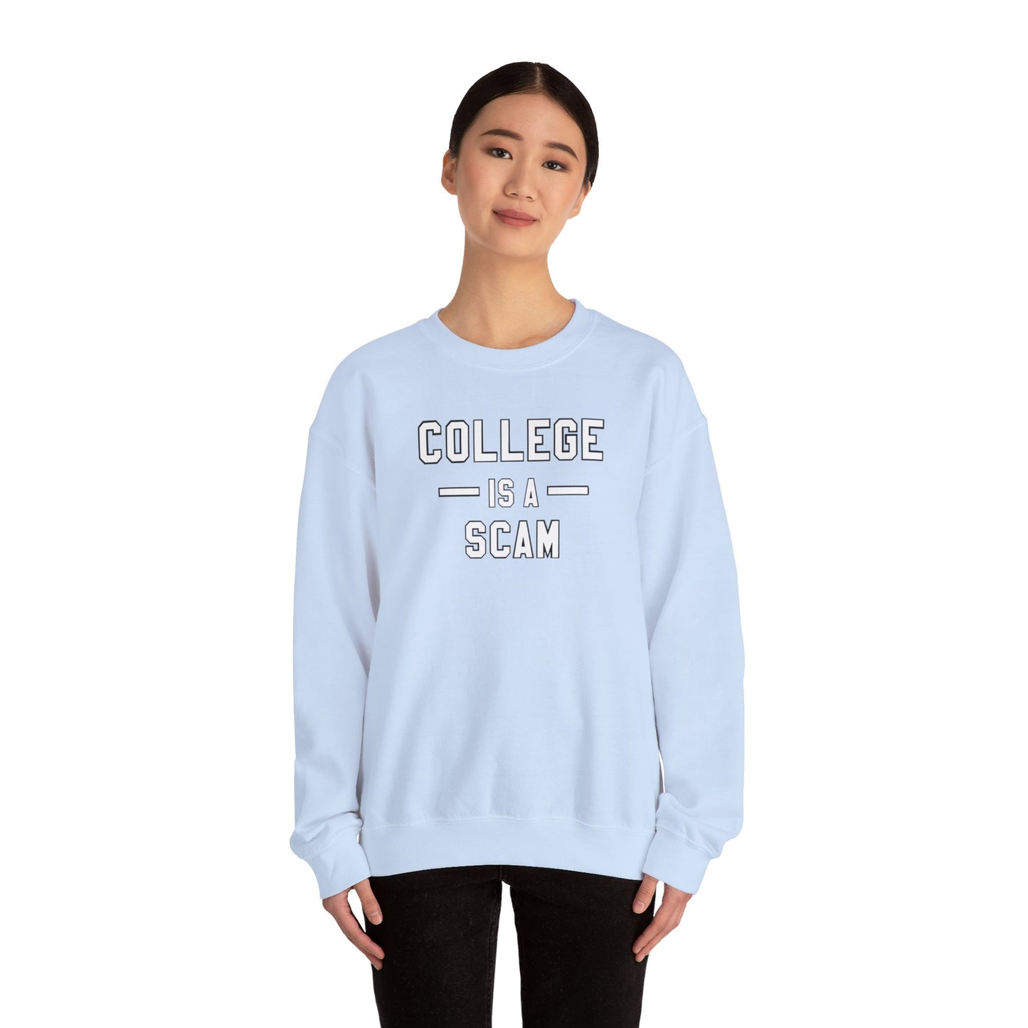 College Is A Scam NL Unisex Heavy Blend™ Crewneck Sweatshirt