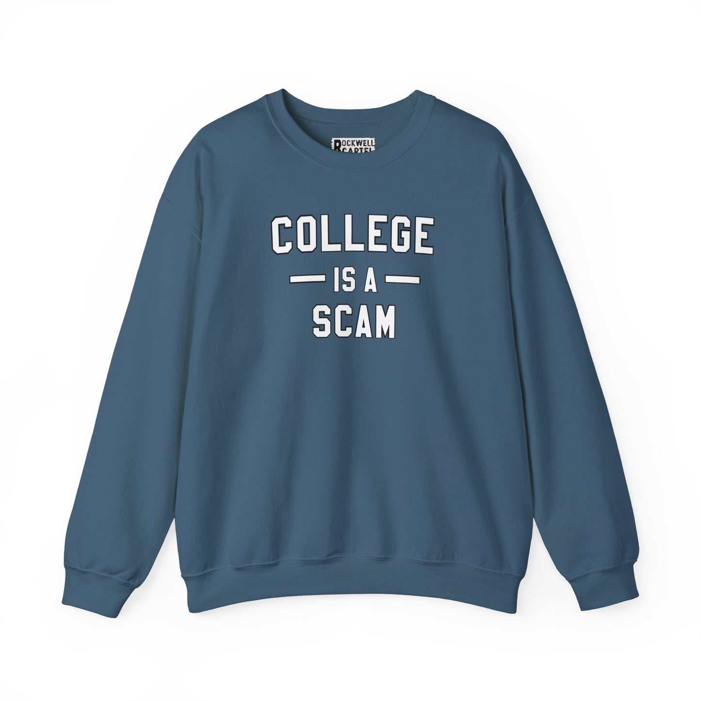 College Is A Scam NL Unisex Heavy Blend™ Crewneck Sweatshirt