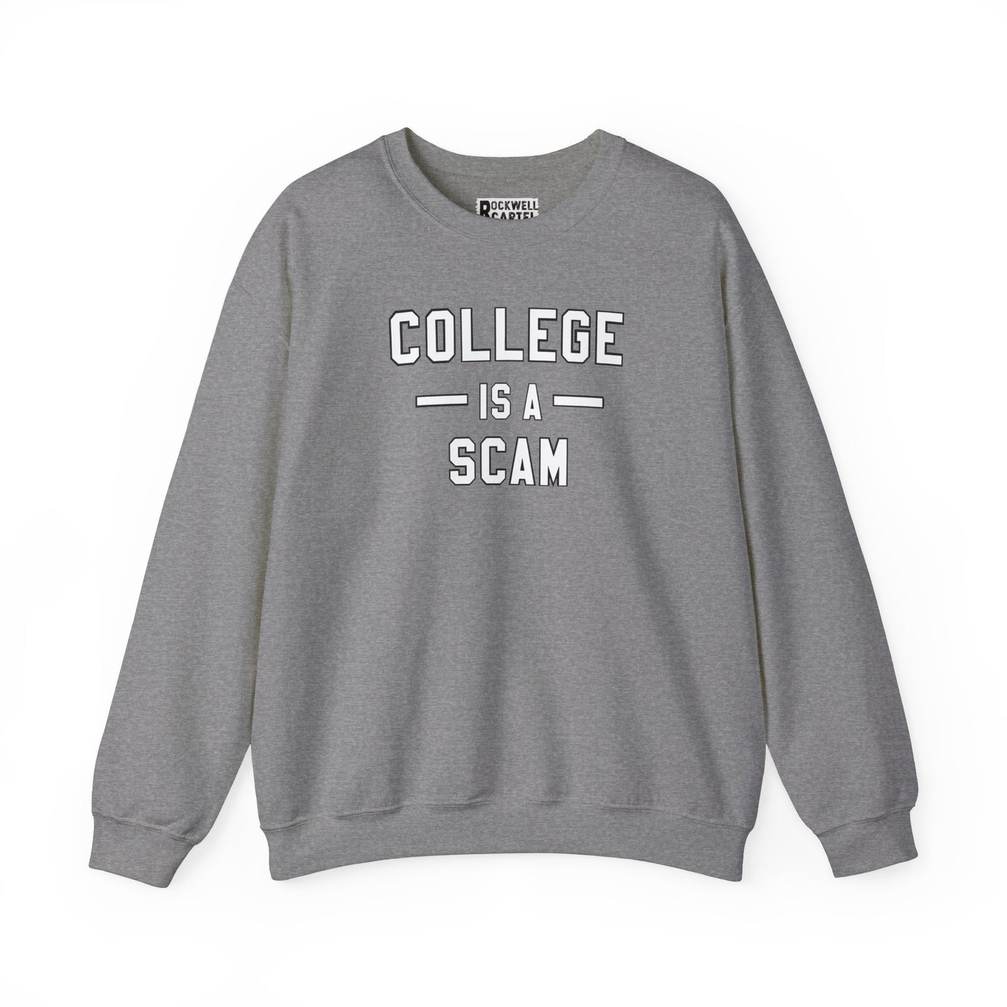 College Is A Scam NL Unisex Heavy Blend™ Crewneck Sweatshirt