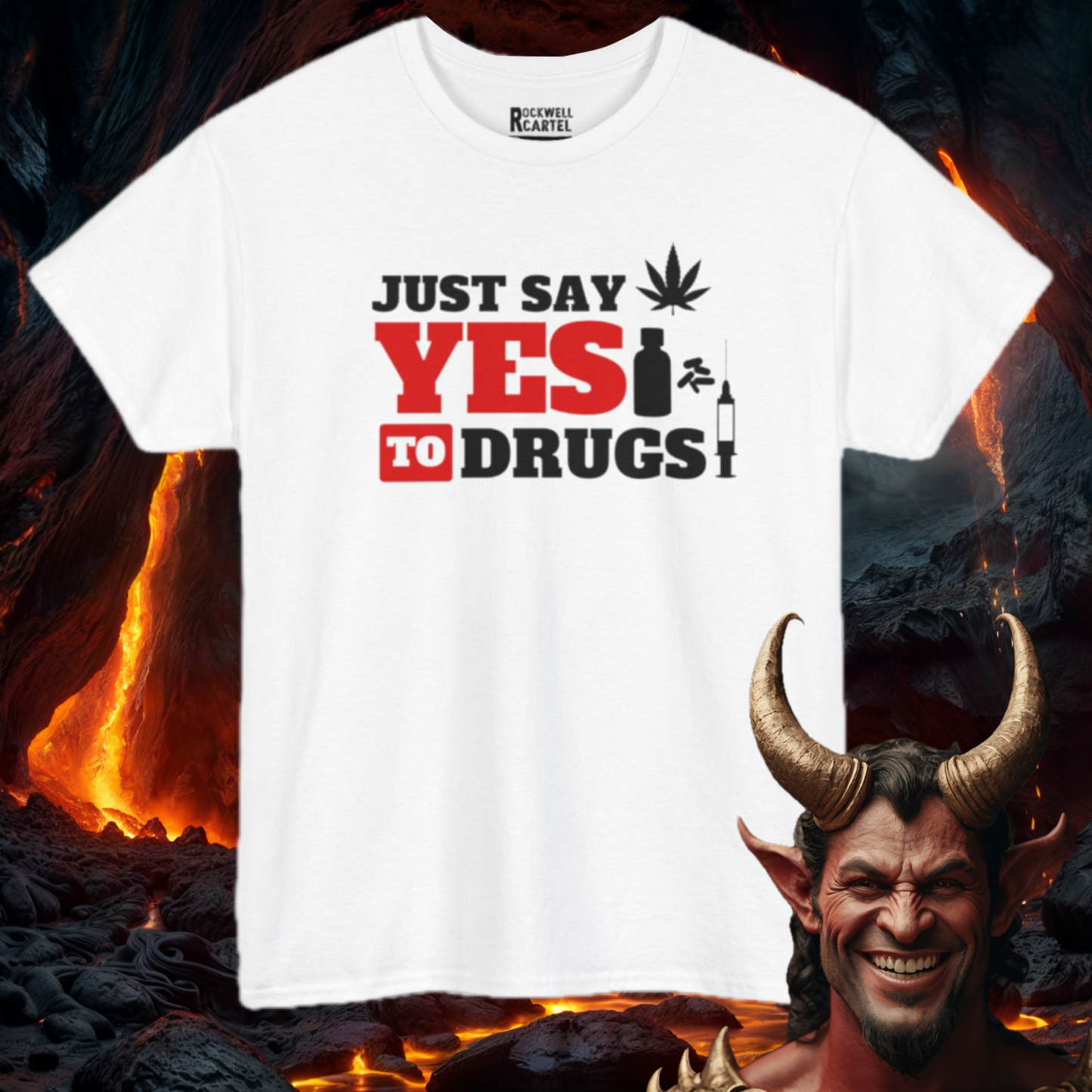 Just Say Yes To Drugs NL Unisex Heavy Cotton Tee