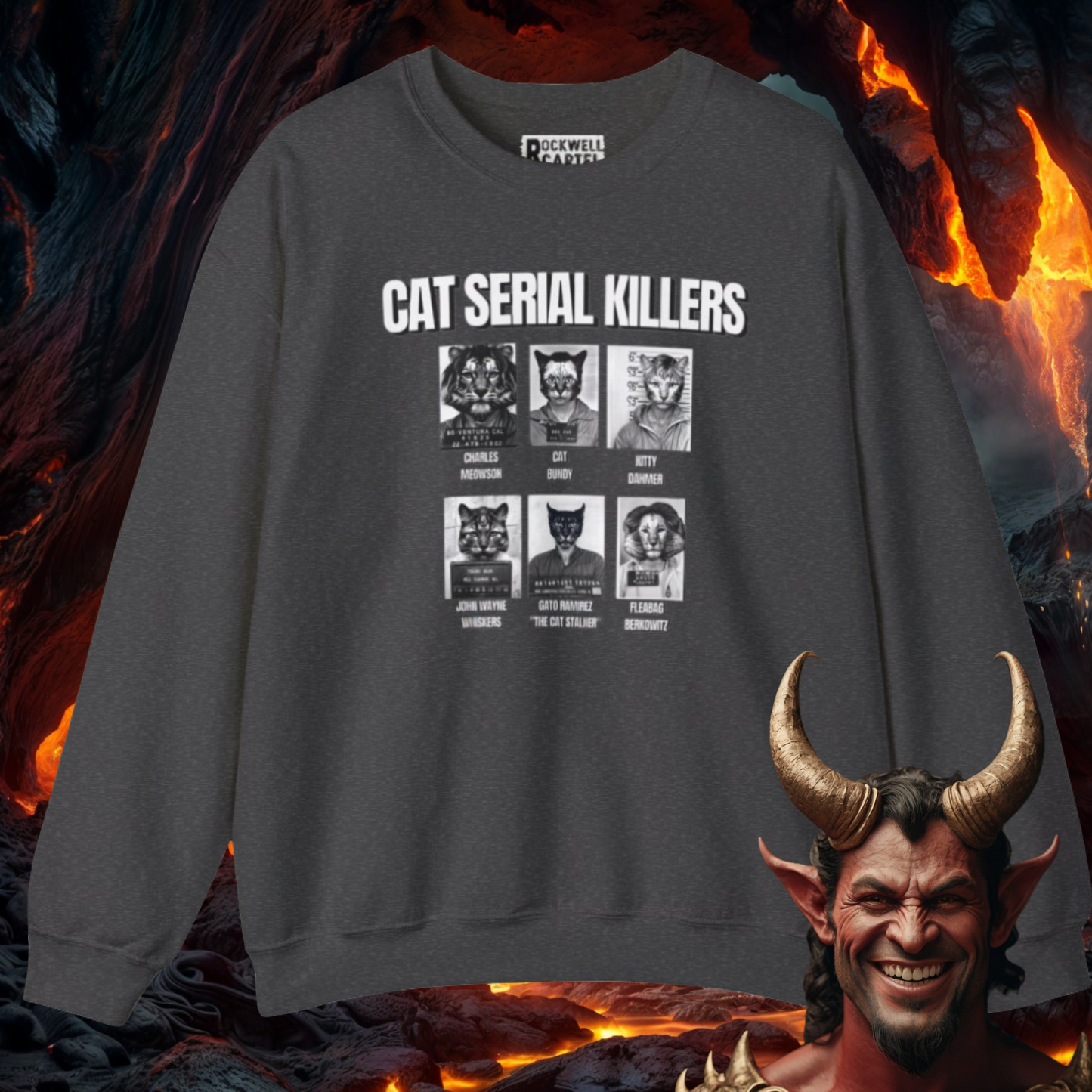 Cat Serial Killers NL Unisex Heavy Blend™ Crewneck Sweatshirt